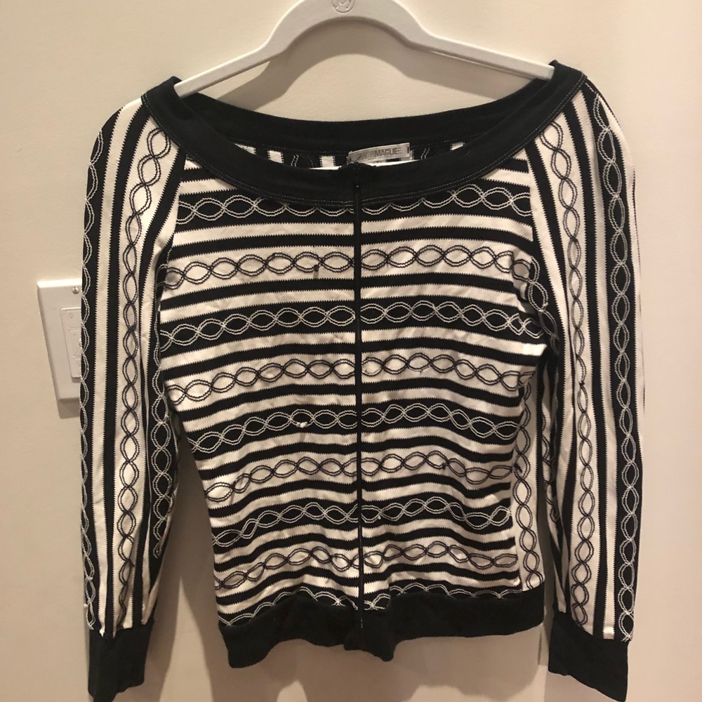 Black and White Nara Maglie sweater